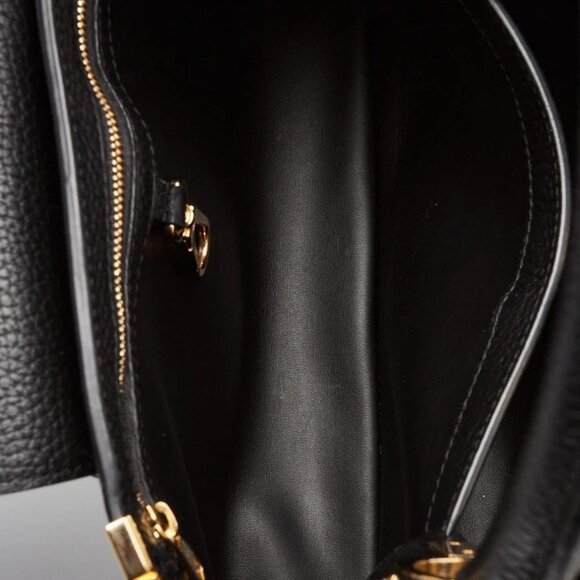 Louis Vuitton Black Taurillon Leather Flower Crown Capucines PM Bag - Picture 12 of 12